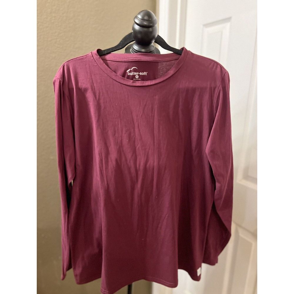 BUTTER‎ SOFT Womens XLarge Pullover Tee Tunic Top Long Sleeve